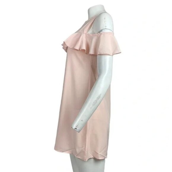 Cold Shoulder Mini Dress Pink - Picture 2 of 3
